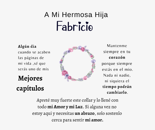 Collar de amor Eterno -Personalizado