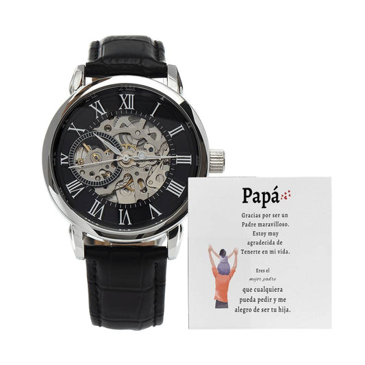 Papá - Reloj Calado para Hombre