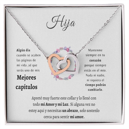 A Mi Hermosa Hija - Collar de Corazones